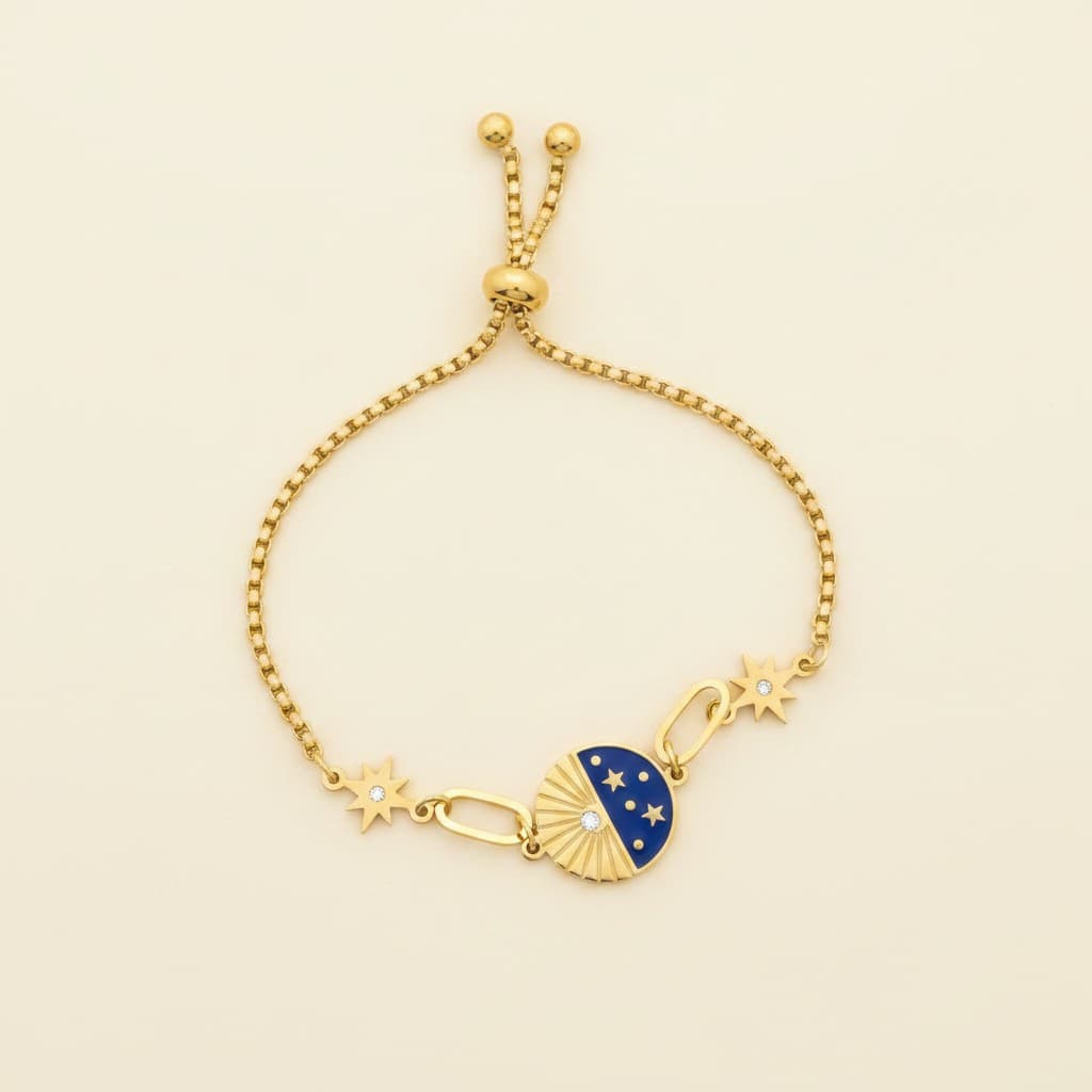 Midnight Sun Dual Charm Bracelet