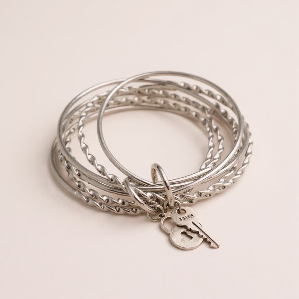 Key to You Charm Bangle Trio