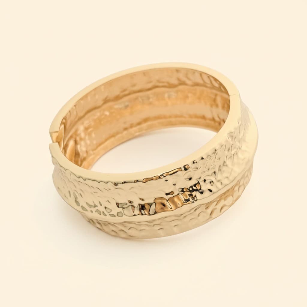 Hammered Terrain Bold Cuff