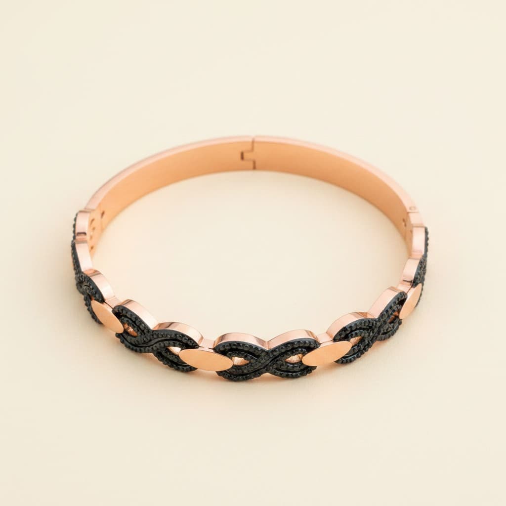 Obsidian Crest Bangle