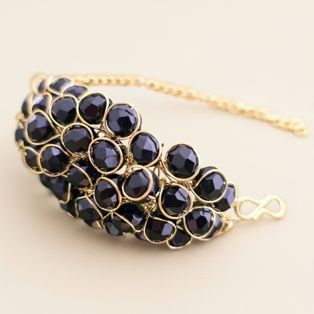 Midnight Cluster Statement Bracelet