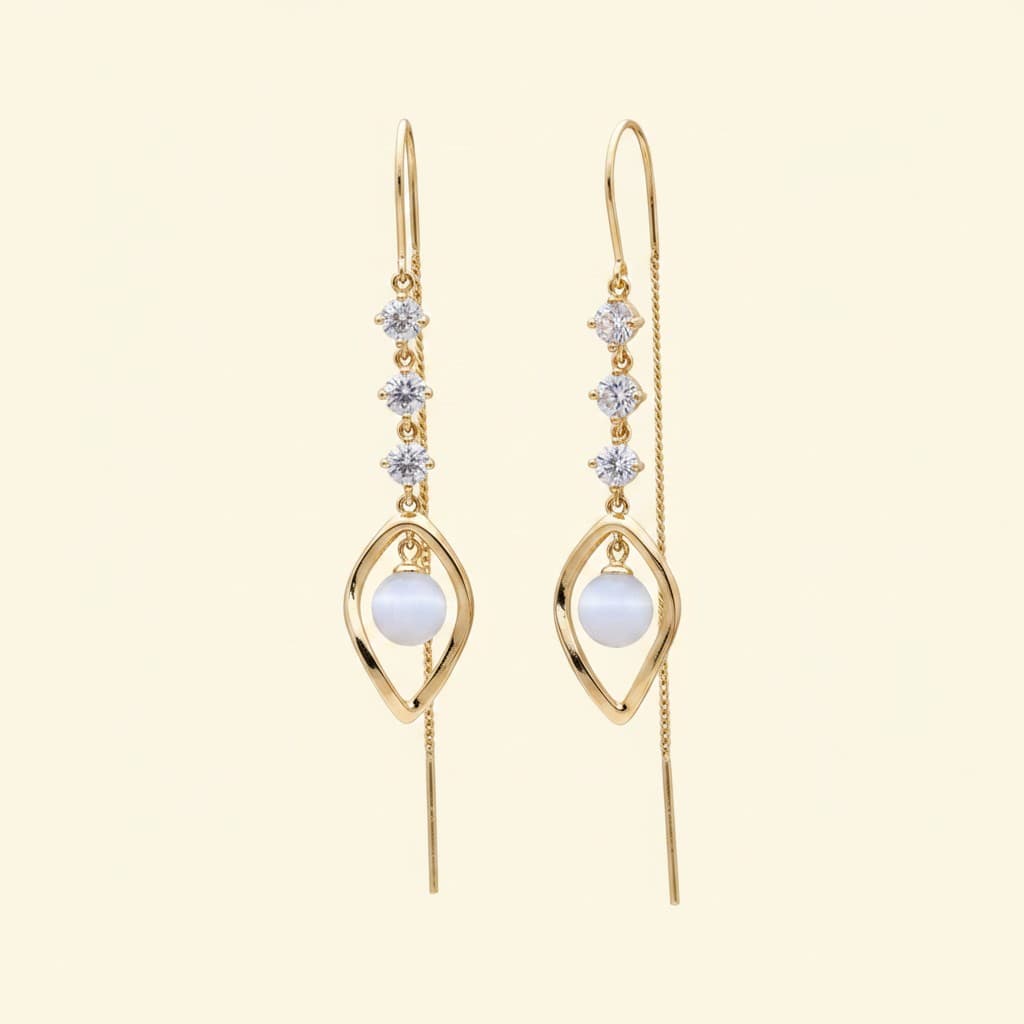 Celestial Grace Drop Earrings