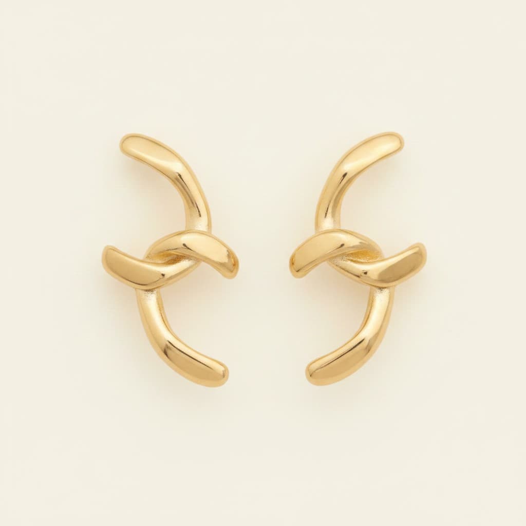 Sculpted Knot Studs