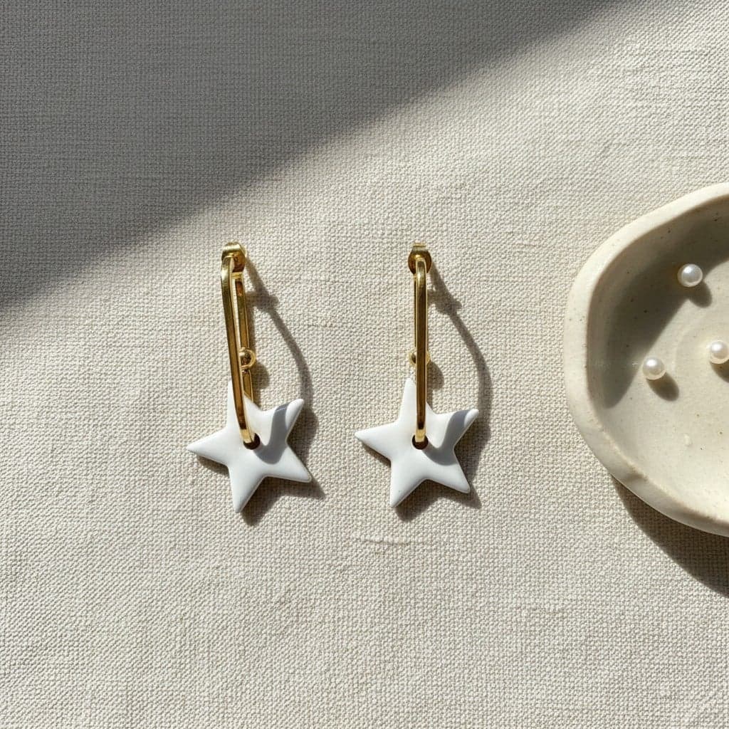 Stellar Drop Hoops