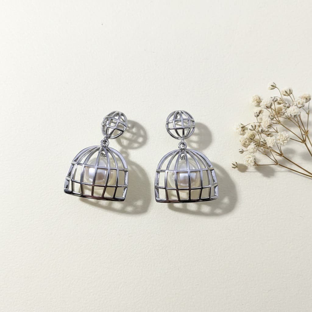 Enchanted Cage Drop Earrings