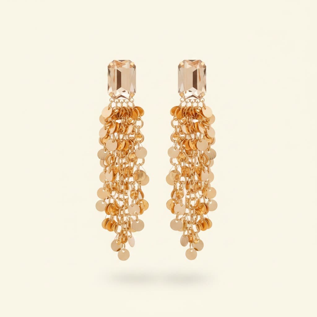 Cascade Gleam Drape Earrings