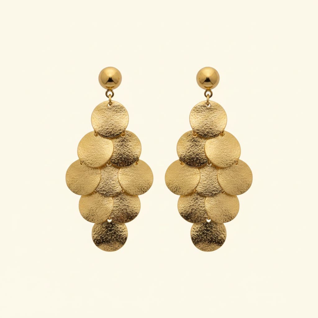 Soleil Cascade Statement Earrings