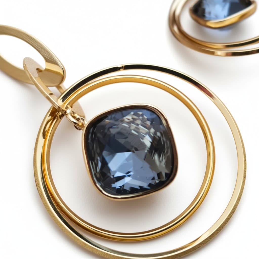Midnight Orbit Dual Hoop Earrings