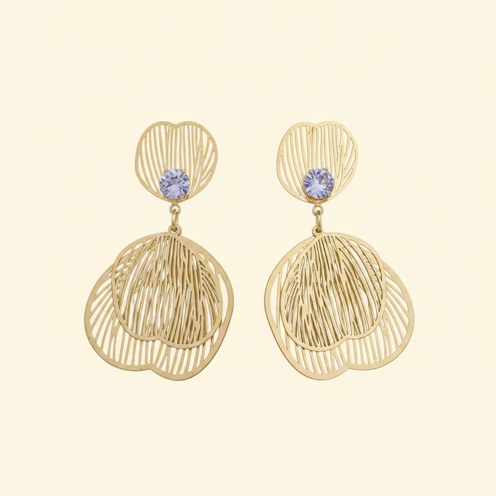 Layered Petal Whispers Earrings