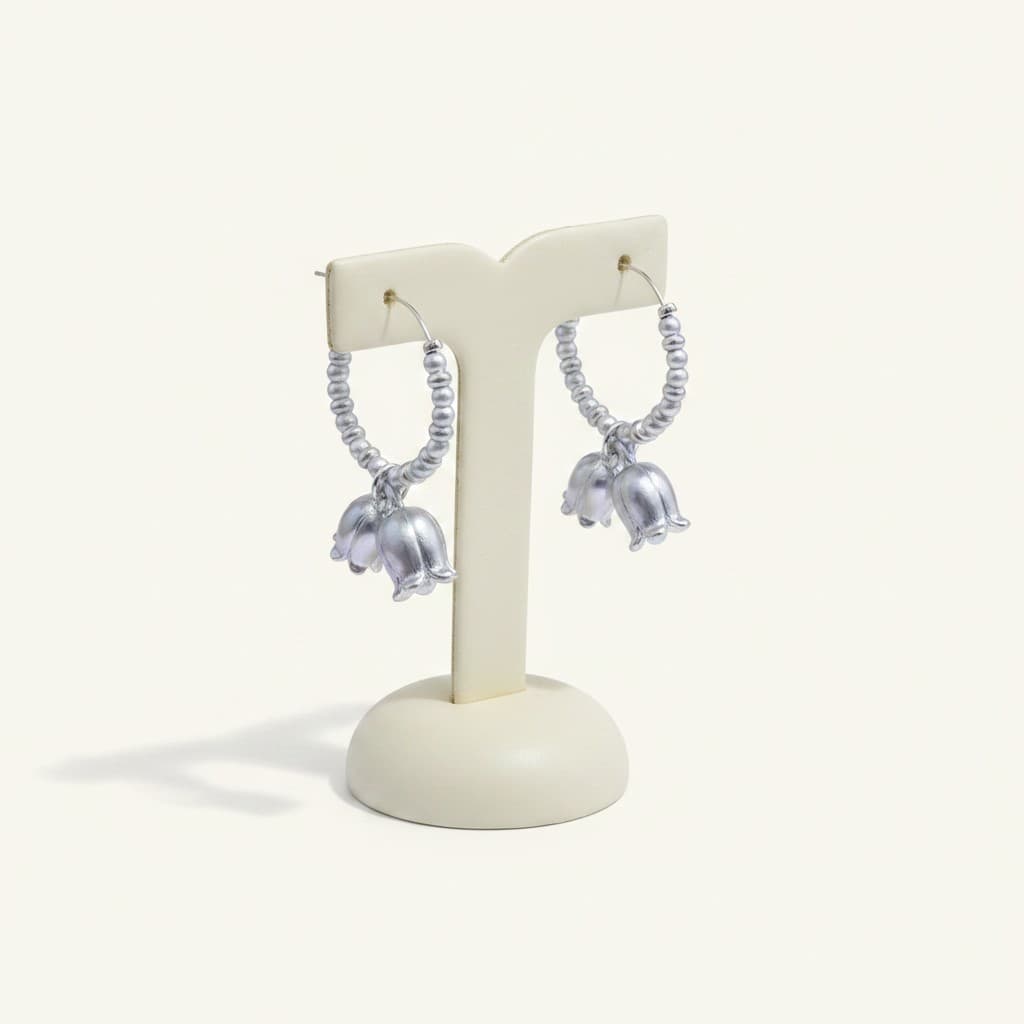 Blooming Grace Pearl Hoops