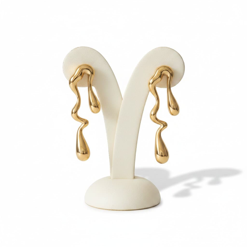 Sculpted Flow Statement Earrings