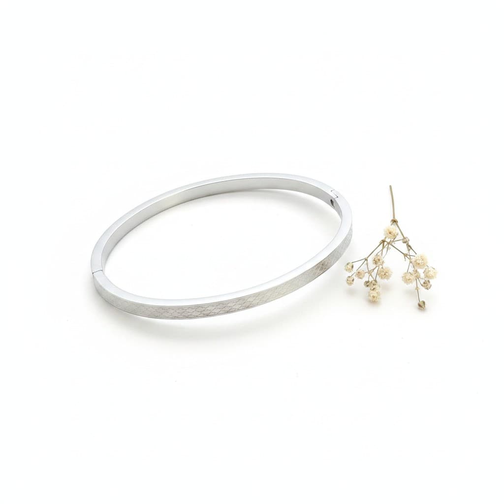 Etched Contour Bangle