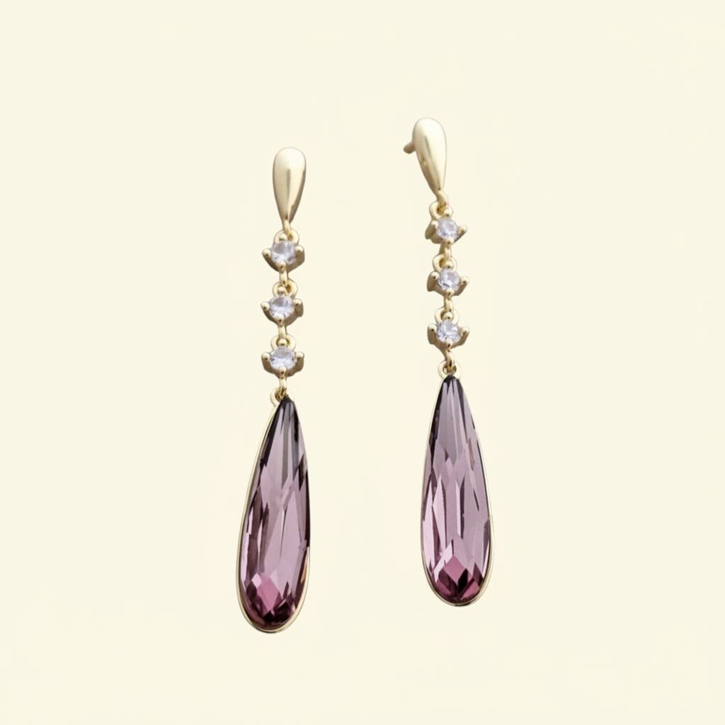 Blush Cascade Drop Earrings