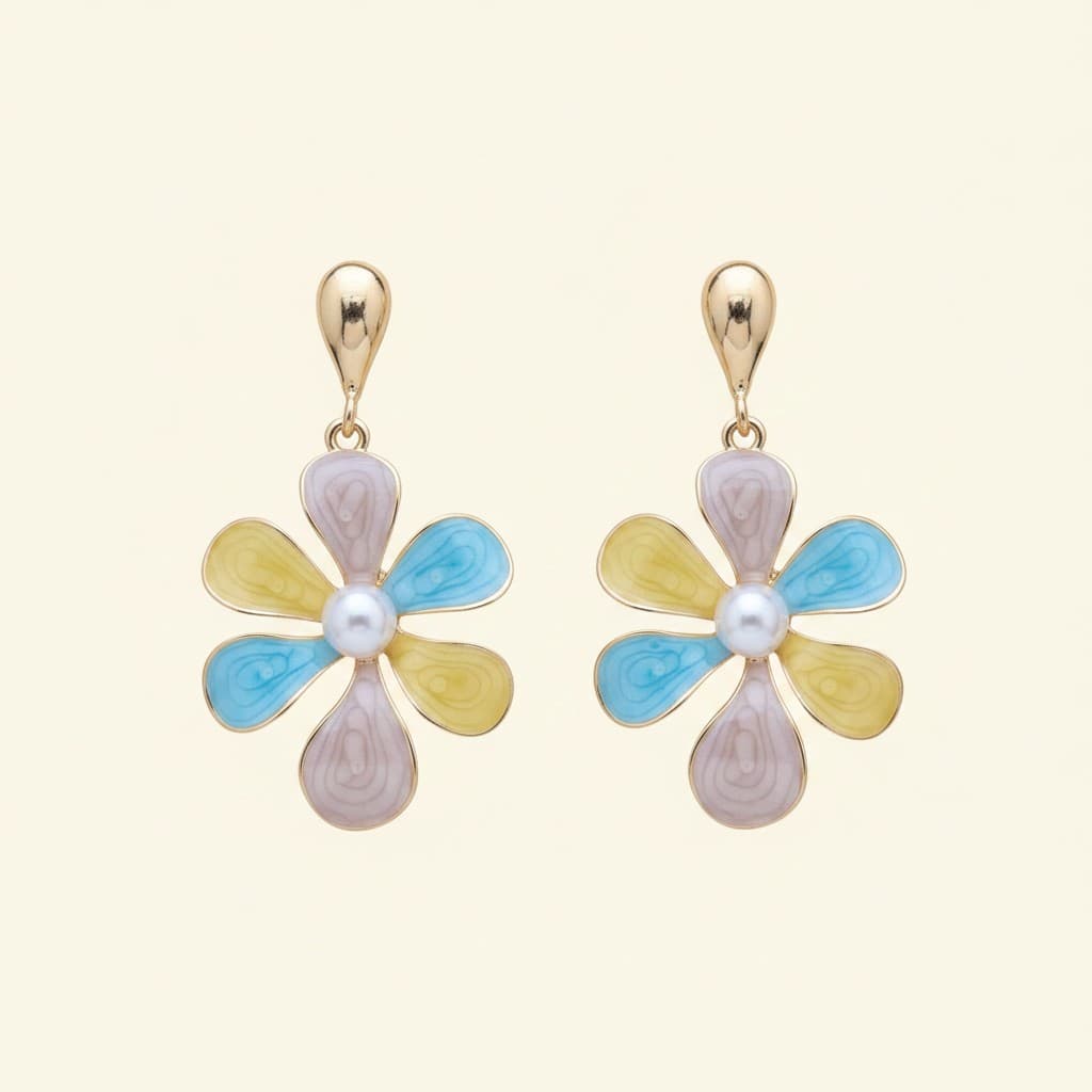 Serene Bloom Drops Earrings