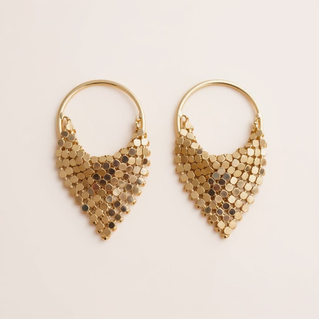 Mirage Mesh Hoop Earrings