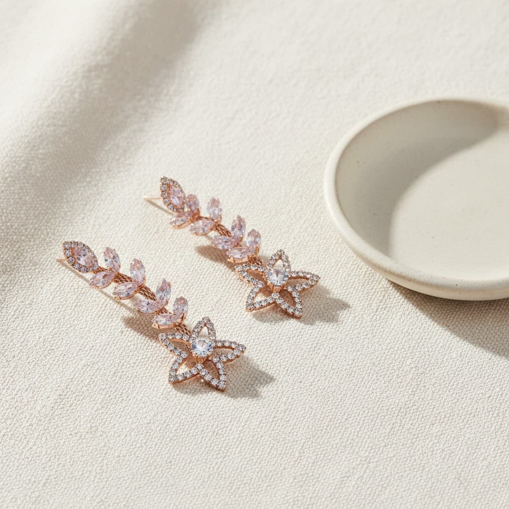 Blush Bloom Starfall Earrings