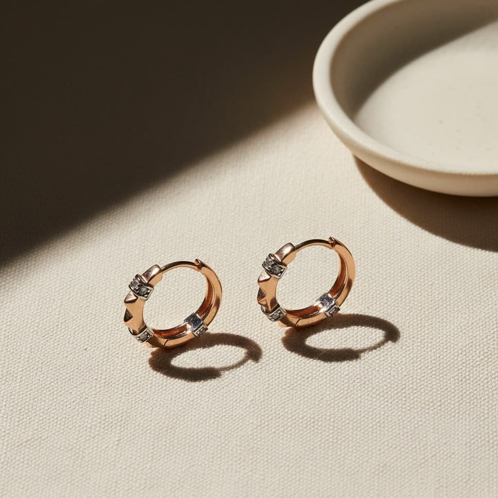 Luxe Geo Accent Hoops